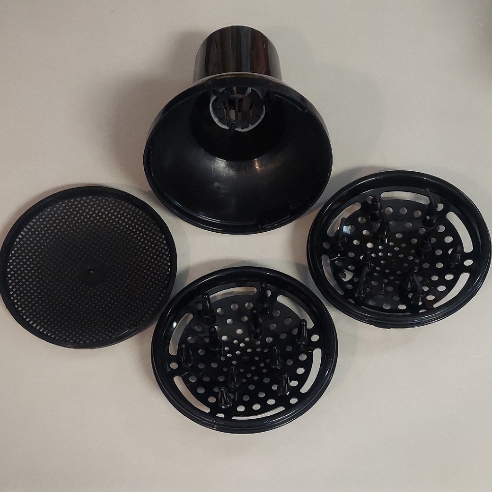 Hair Diffuser 3 Pc Black Universal Attachment Set By Conair Pro